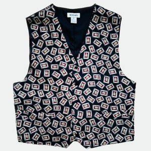 Vintage 1970's Bogari Men's Silk Vest Waistcoat (M)